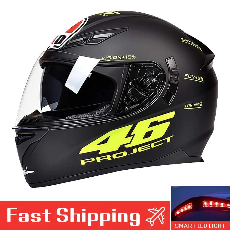 

Helmet Motorcycle Professional Racing Super-Cool Comfortable Four Seasons Off-road Motor Full Face Helmet Casco Moto in Winter