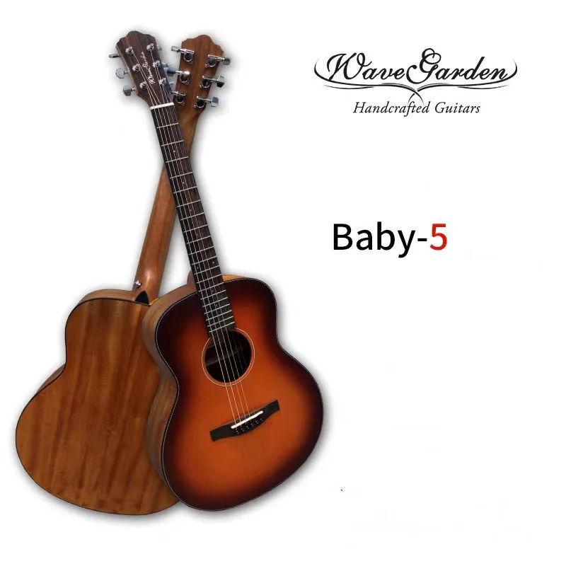 Китай Гитара ra профессиональная акустическая гитара 36 дюймов детская дорожная ель Топ из твердой древесины музыкальные Струнные инструменты стальные струны