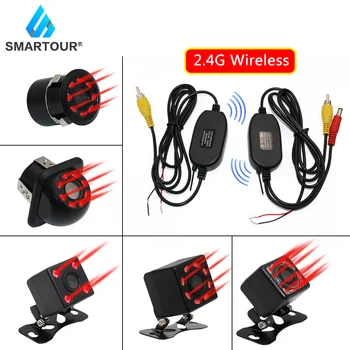 

Smartour Ir Night Vision Rear View Camera Wide Angle HD Color Image Waterproof Universal Wireless Backup Reverse Parking Camera