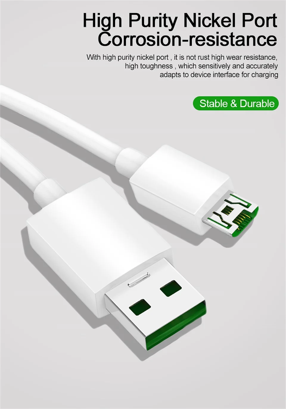 Obobix Универсальный Micro USB кабель для мобильного телефона usb зарядный шнур для OPPO VOOC Flash Charge Micro USB кабель