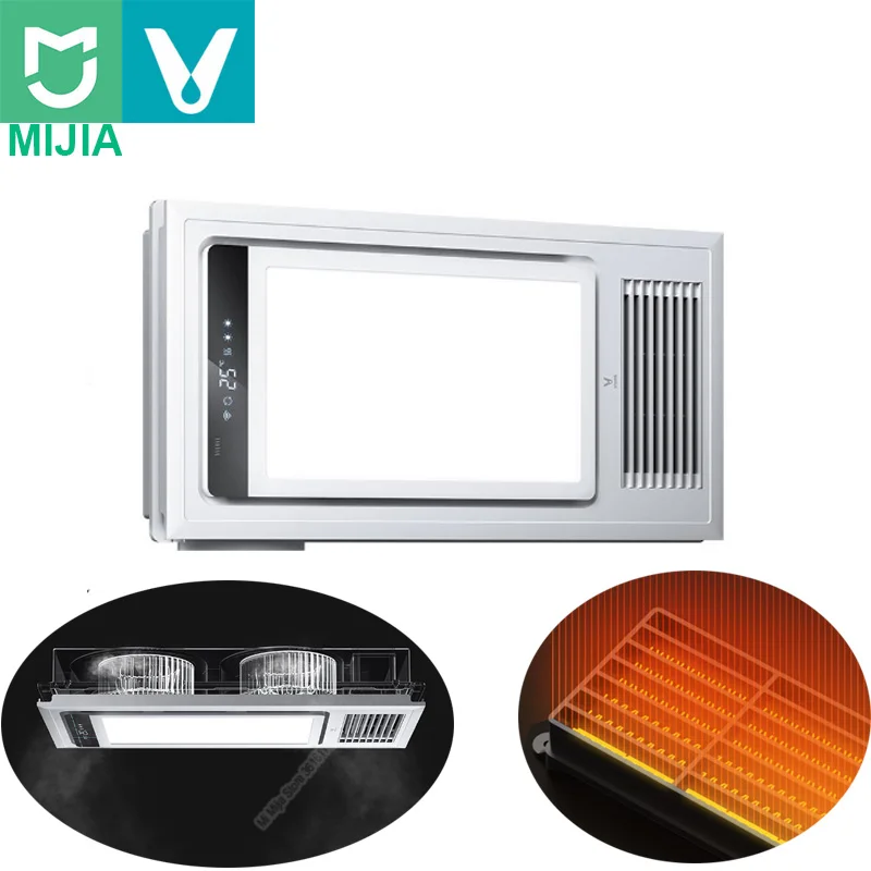 Многофункциональный светодиодный обогреватель для ванной Xiaomi Mijia Viomi, потолочный светильник для ванной комнаты, управление приложением, комплекты для умного дома Xiaomi Youpin 220V 2400W