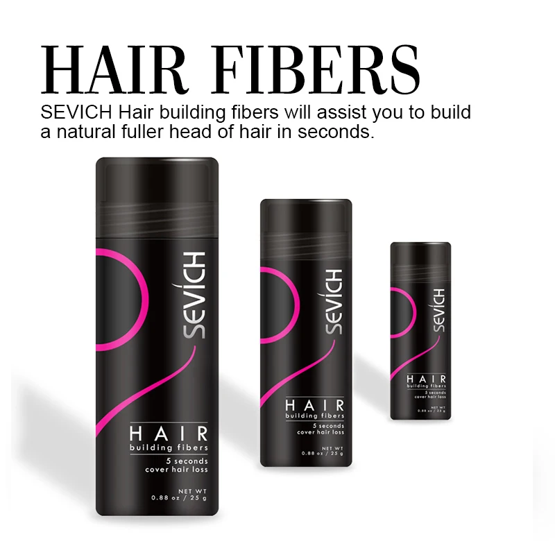 2 шт. Sevich 25 г волос волокно спрей для выпадения волос Продукты для волос волокно для обработки волос загуститель волокна порошок