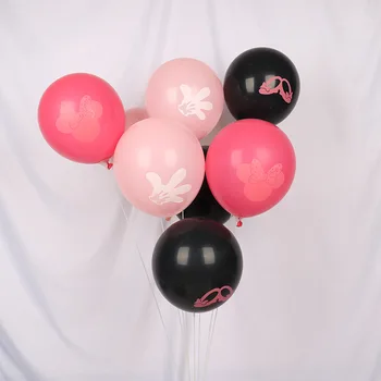 

100pcs 12inch Mouse Head Balloon Mouse Cartoon Latex Birthday Party Balloon children Birthday Party Decorations kids Gift