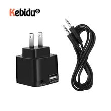 AC 220 В аудио адаптер USB настенное зарядное устройство беспроводной Bluetooth приемник адаптер 3,5 мм AUX V3.0 Аудио стерео музыкальный приемник ЕС США штекер