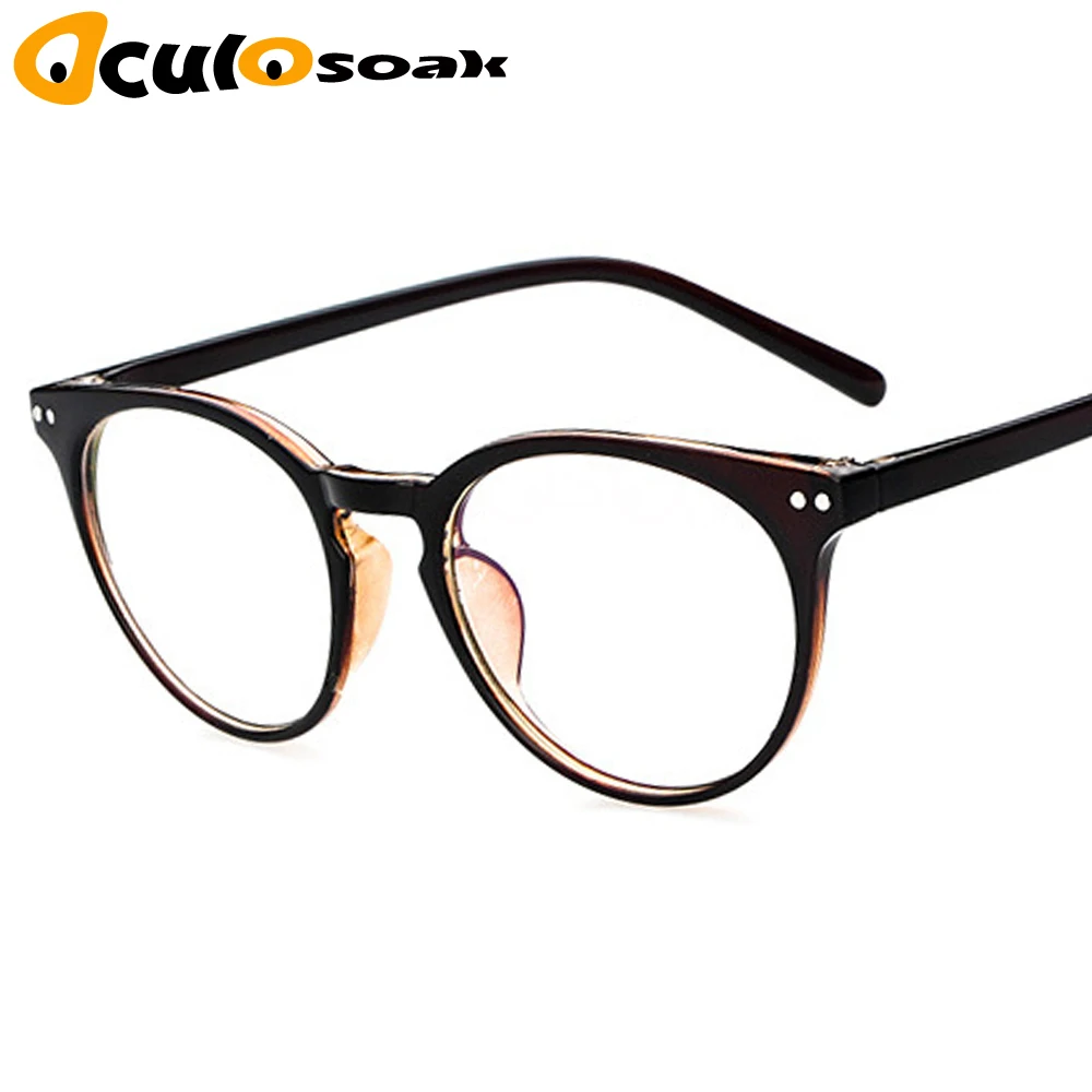 C4 tea Новая мода ретро мужские очки оправа простые женские очки oculos de grau masculino - Цвет оправы: C4 tea