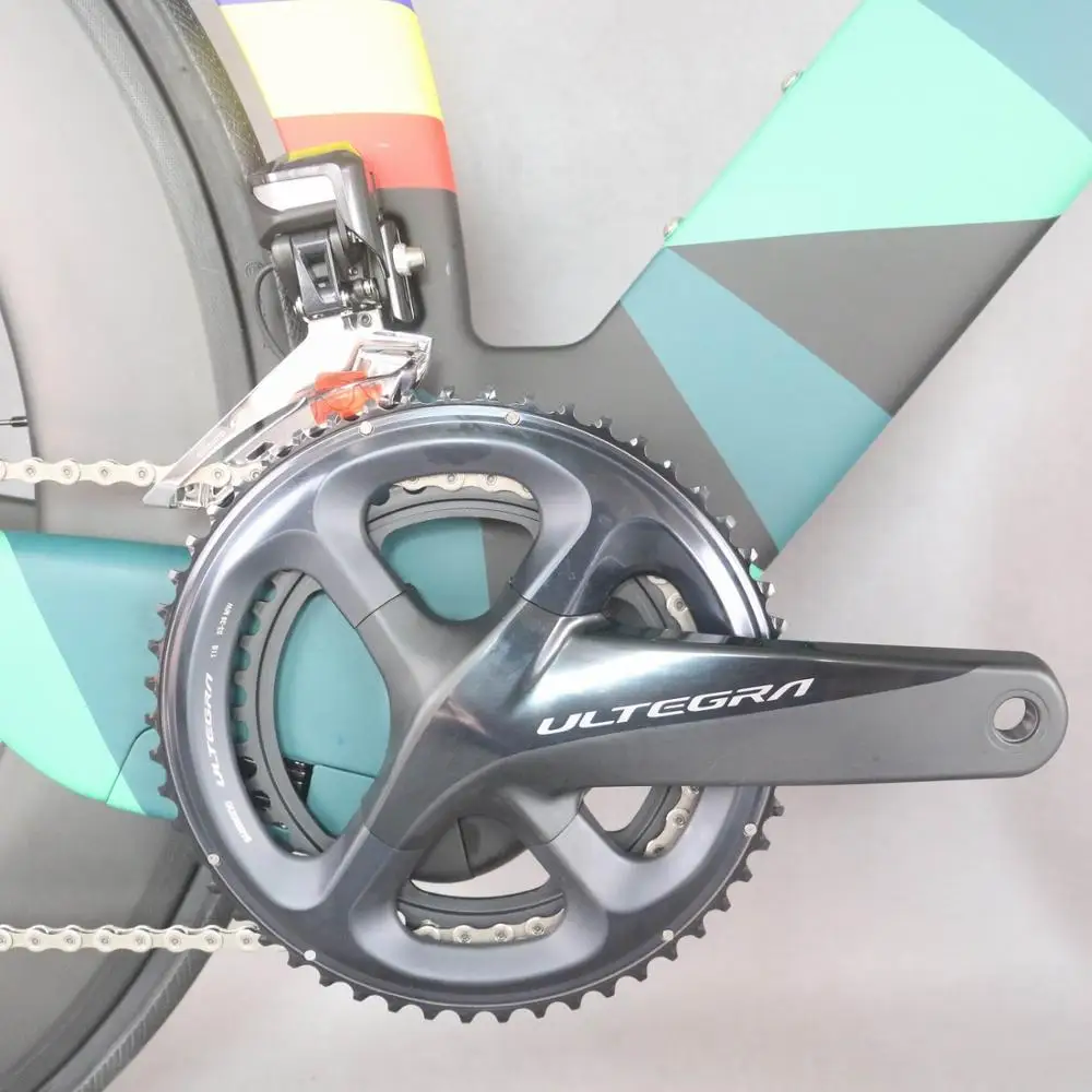 2021 new paint TT Bike TT Bicycle Time Trial Triathlon Carbon Fiber Carbon black color Painting Frame with DI2 R8060 groupset