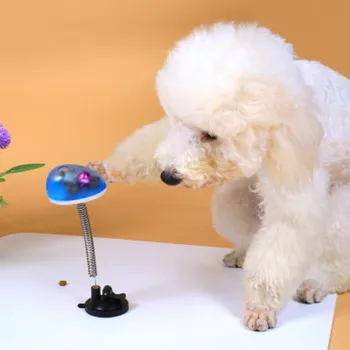 

Pet Training Puzzle Toy Spring Feeding Toy Pet Swing Interactive Treat Ball Toy Dog Cat Food Dispenser