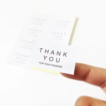 

80pcs/lot NEW DIY Multifunction thank you seal Sticker 4*2.3cm packaging label adhesive stickers