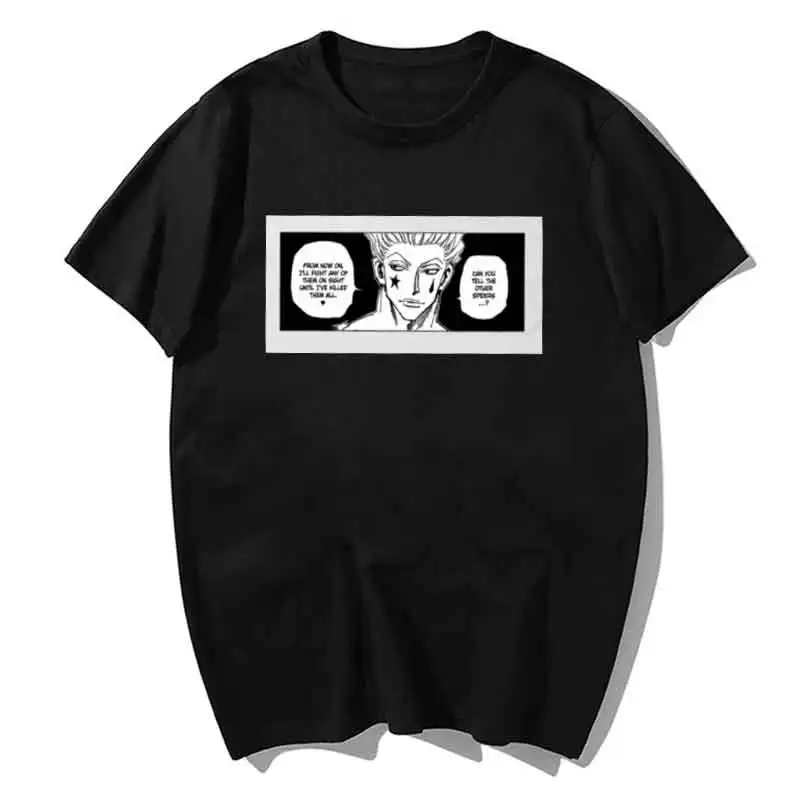 2020 Hunter X футболка для мужчин Kawaii летние топы мультфильм Karate Графические футболки Модная унисекс Harajuku рубашка