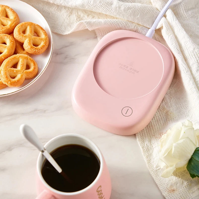  220V Cup Warmer 3 Gear Constant Temperature Heating Coaster Mat Mini Portable Mug Warmer Desktop Cu