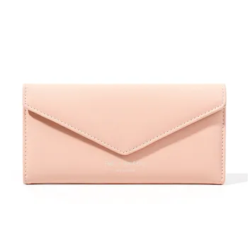 

Women Wallet Faux Leather Wallets Buckle Trifold Envelope Bag Coin Card Package Lady Purse PU Holder Clutch