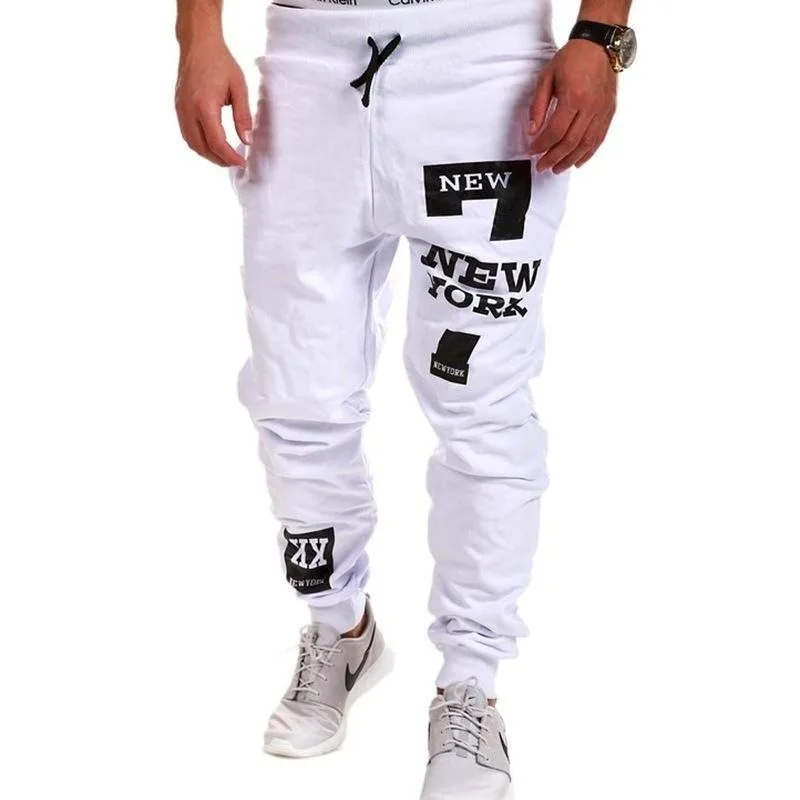 

Man Han Edition Prted Cargo Pants Men Korean-style Printed Casual Pants