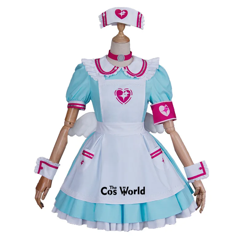 Costumes THE IDOLM@ STER/платье Золушки для девочек Yumemi Riamu, фартук горничной, униформа медсестры, наряд, аниме, костюмы для костюмированной вечеринки - Цвет: Costumes