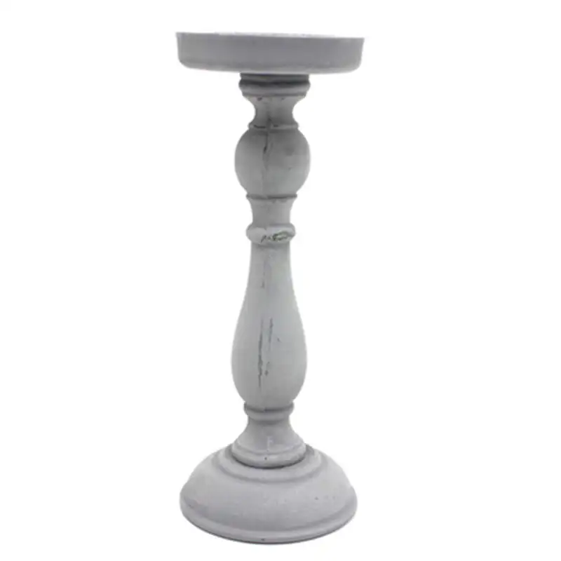 Large Gray Большие Подсвечники Tealight металлический фонарь s винтажный Ретро фонарь для столба современный режим канделяброс стойка бронзовая Свеча Держатель LLC015 - Цвет: Large Gray