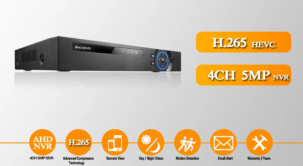 H.265 CVI TVI NVR AHD 5MP 4 канала AHD DVR рекордер Аудио Видео рекордер 4CH AHD CCTV DVR для 1080 P/5MP AHD камеры