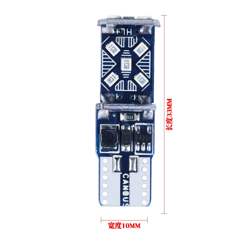 2 шт. супер яркий T10 W5W светодиодный 15SMD светодиодный CANBUS светодиодный салона Чтение купольный светильник 6500K 194 лампы, сигнализирующий фонарь для автомобиля 12V