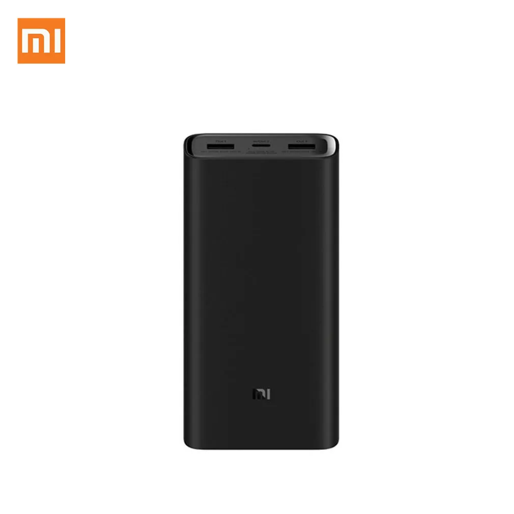 20000 мАч Xiaomi Mi power Bank 3 pro PLM07ZM 3 usb TYPE C 45 Вт Быстрая зарядка портативный блок питания 20000 внешний аккумулятор повербанк