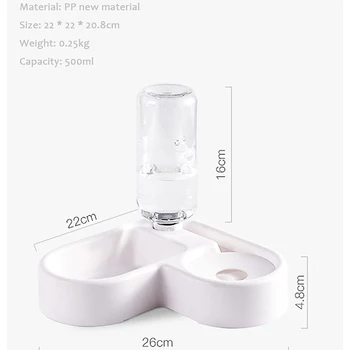 

NEW Automatic Pet Water Fountain 2-in-1 Portable Dog Cat Pet Mute Drinker Feeder Bowl Automatic Feeder Drink Filter Pet Product