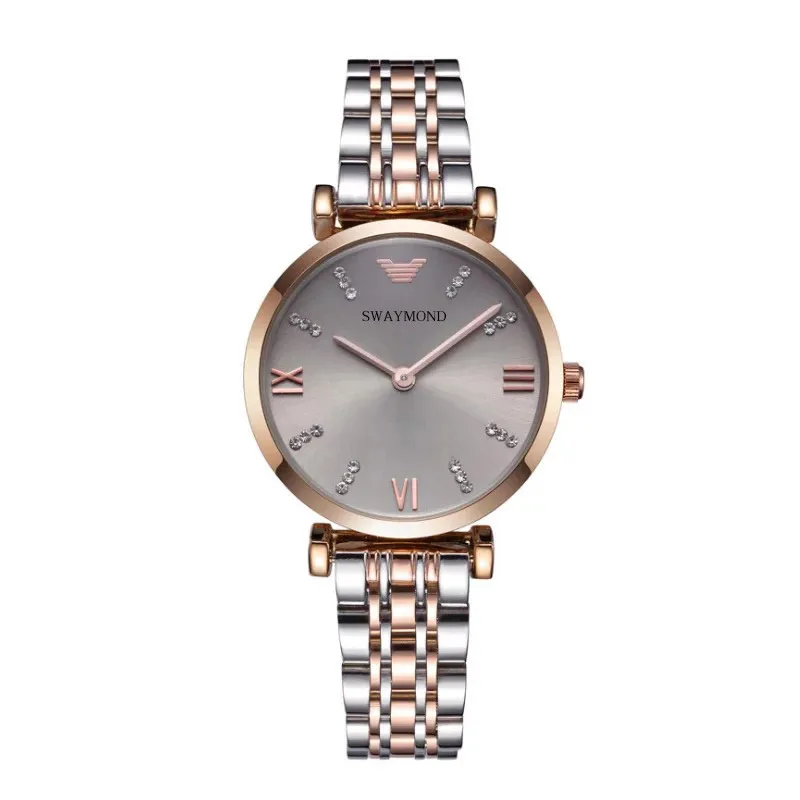 

Fashion Set in drill Watch 2019 New Simple and Fashionable Waterproof Watch with Steel Belt for Leisure Students