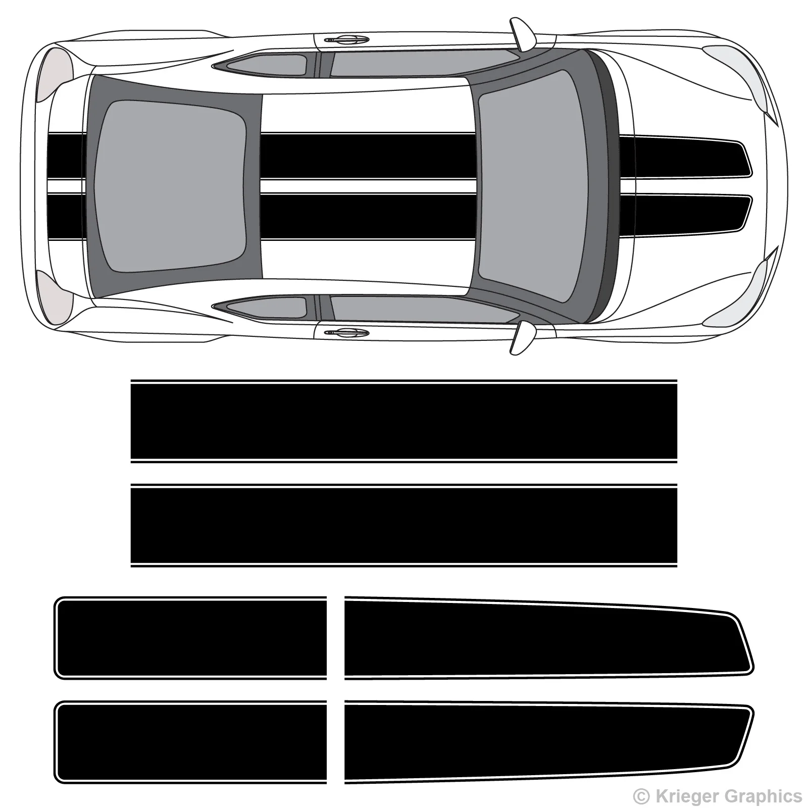 Для 1 компл. Scion tC или FR-S EZ ралли гонки Полосы Виниловые полосы наклейки графика