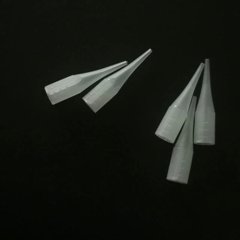 200Pcs 1RL Permanent Makeup Needle Tip Eyebrow Tattoo Needle Caps Nozzle For Sunshine & Giant sun G-8650 G-9740 Tattoo Machine