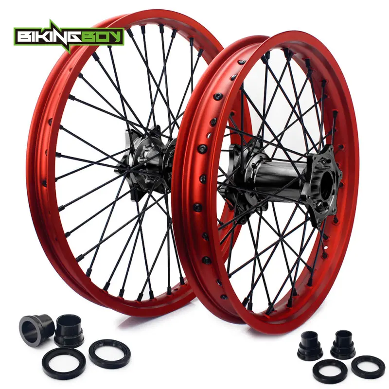 BIKINGBOY 21 &quot19&quot 36 отверстиями спереди и сзади MX обода колеса с ЧПУ центр для KTM SX F MXC