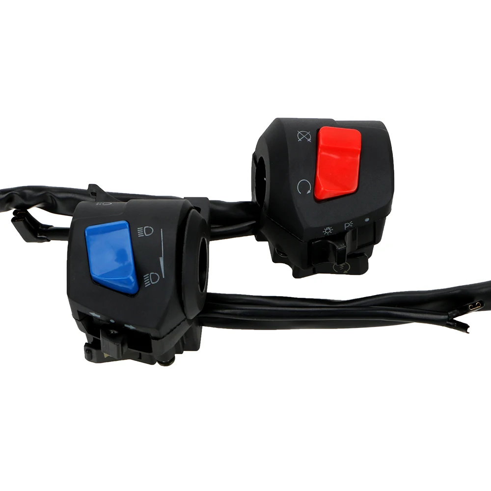 LEEPEE Рог поворотник фара мотоцикл части рычаг управления мотоциклом 2 шт./компл. Электрический старт Contol универсальный мотоцикл переключатель - Цвет: With damper