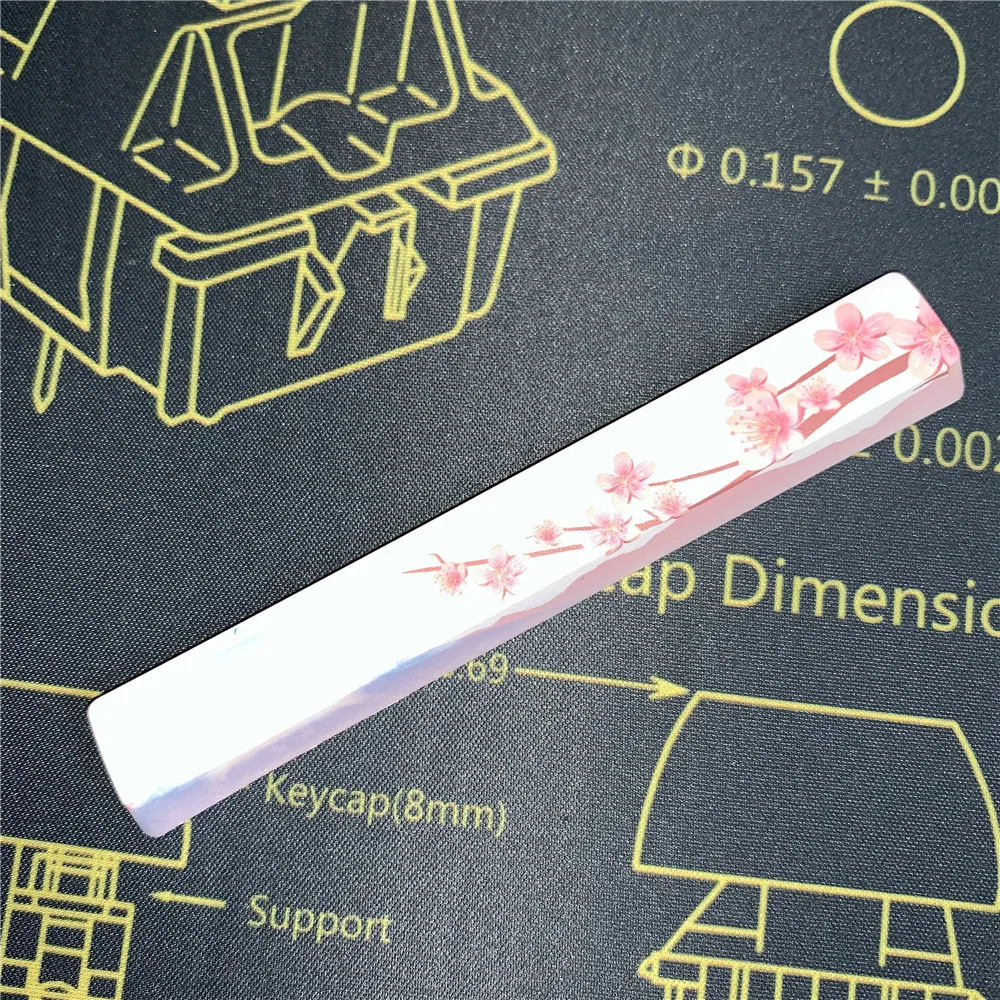 Сублимация Ремесло OEM профиль 6.25U PBT космические колпачки для Cherry MX переключатели механическая клавиатура Красочные крышки ключа пространство - Цвет: Space key  4