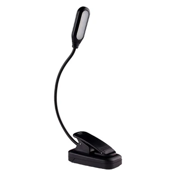 

Desk Bedroom Bedside Learning Flexible Gooseneck Foldable Eye Protection Clip On LED Reading Light Night Lamp USB Rechargeable