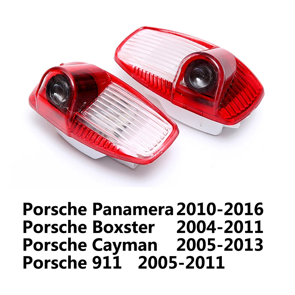 2 шт. для Porsche Panamera Cayenne Boxster Cayman Macan 911 S3 S4 Carrera4 светодиодный лазерный проектор для двери автомобиля с логотипом Ghost Shadow светильник
