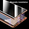 Magnetic Tempered Glass Privacy Metal Phone Case For Samsung Note 20 Ultra Note 10 9 Plus S20 S10 Plus A50 Anti-Spy Glass Case ► Photo 3/6
