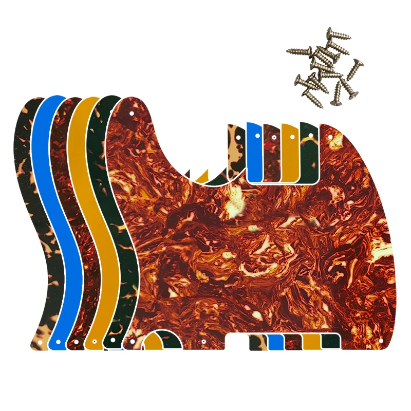 Fei Man Parti Di Chitarra Per Us Mancini Standard 5 Fori Per Viti 52 Anni Tele Telecaster Fai Da Te Chitarra Vuota Battipenna Piastra Antigraffio