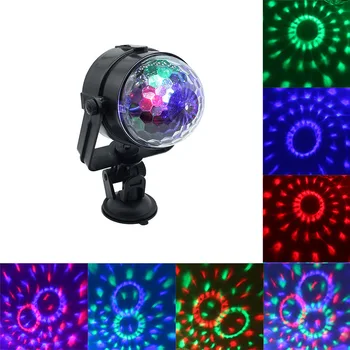

Car Cool Lights USB Connector LED Crystal Magic Ball Mini Stage Lights USB Cable Length 4 Meters
