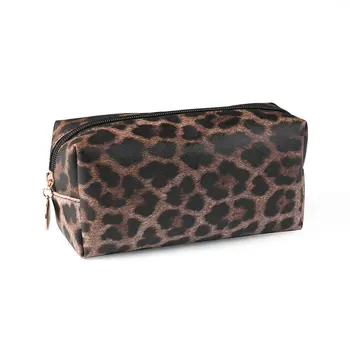 

Trong Leopard Cosmetic bag Women's Water-resistant Cute Make Up Bag Wild Animal Printing Cheetah Organizer Toiletry bag