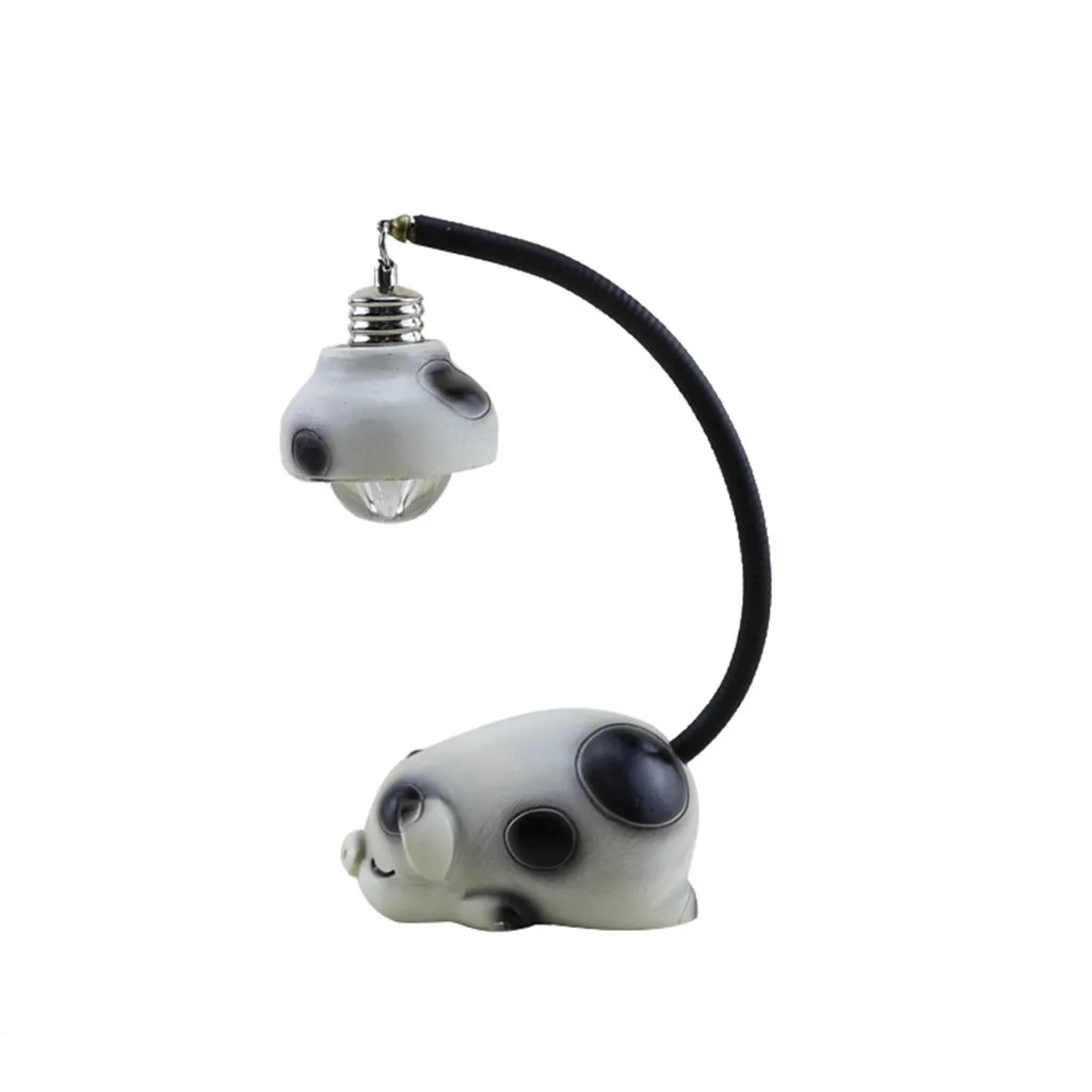 Lighting Decorative Lamp Cute Cat Pig Night Light Resin Crafts Table Decor Lamp Lampara Wedding Party Decoration Lampara