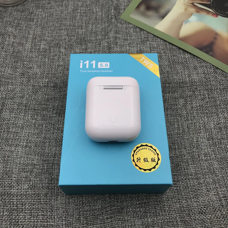 i11 white and case NAIKU, i10 tws, новые беспроводные наушники с громкой связью, i11 TWS, Bluetooth наушники, 5,0, настоящие беспроводные наушники для Android iPhone - Цвет: i11 white and case