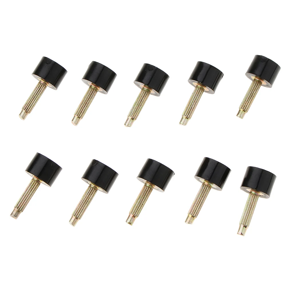 Black 9mm Large Сменные наконечники для обуви на высоком каблуке дюбели для ремонта 9 мм/10 мм 10 пар - Цвет: Black 9mm Large