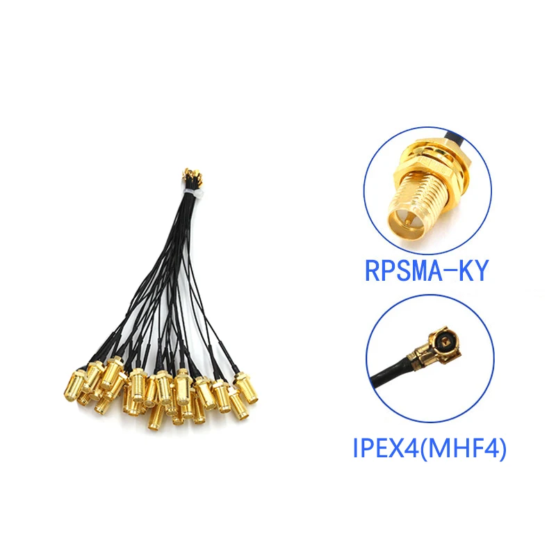 5 шт. кабель разъема SMA Female к IPEX4 IPX4 MHF4 RF0.81 антенна rg0.81мм в сборе RP K|Соединители| |
