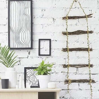 

10M Leaf Garland Natural Jute Twine,Burlap Leaf Ribbon Hemp Rope,Wall Hanging Artificial Vine Foliage Plants Greenery for Rustic