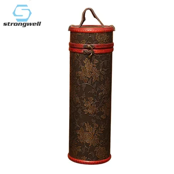 

Strongwell European Single Wine Box Retro Wine Rack Storage Box Wooden Gift Box Vintage Home Decoration Accessories Modern