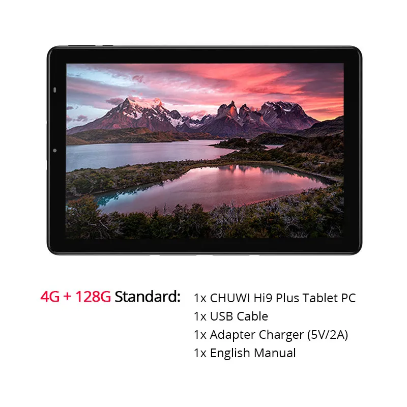 Standard CHUWI Hi9 Plus 10,8 дюймов 2560x1600 MTK 6797X27 10 ядер Android 8,0 планшетный ПК 4 Гб ram 128 Гб rom Двойная камера 4G планшеты LTE - Комплект: Standard