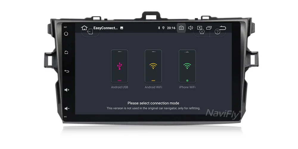 Flash Deal NaviFly IPS DSP Android 9.0 car multimedia player for Toyota corolla 2007 2008 2009 2010 2011 car gps navigation autoradio am fm 17