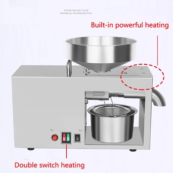 

Household Oil Press Machine Cold Hot Press For Peanut Small Home Automatic Mini Seed Oil Extraction Machine