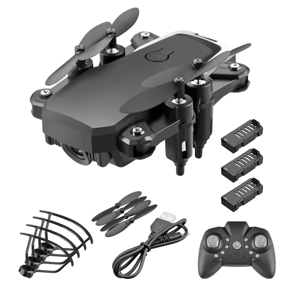 LF606 мини-Дрон с камерой 4K HD складные дроны один ключ возврат FPV Quadcopter Follow Me RC вертолет Квадрокоптер детские игрушки - Цвет: Black 3B