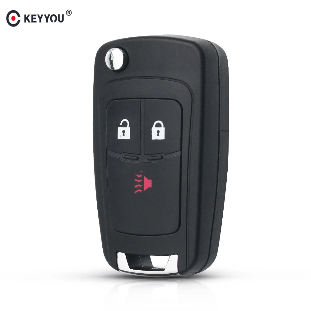 Сменный складной чехол KEYYOU с 3 кнопками и дистанционным управлением для CHEVROLET Cruze