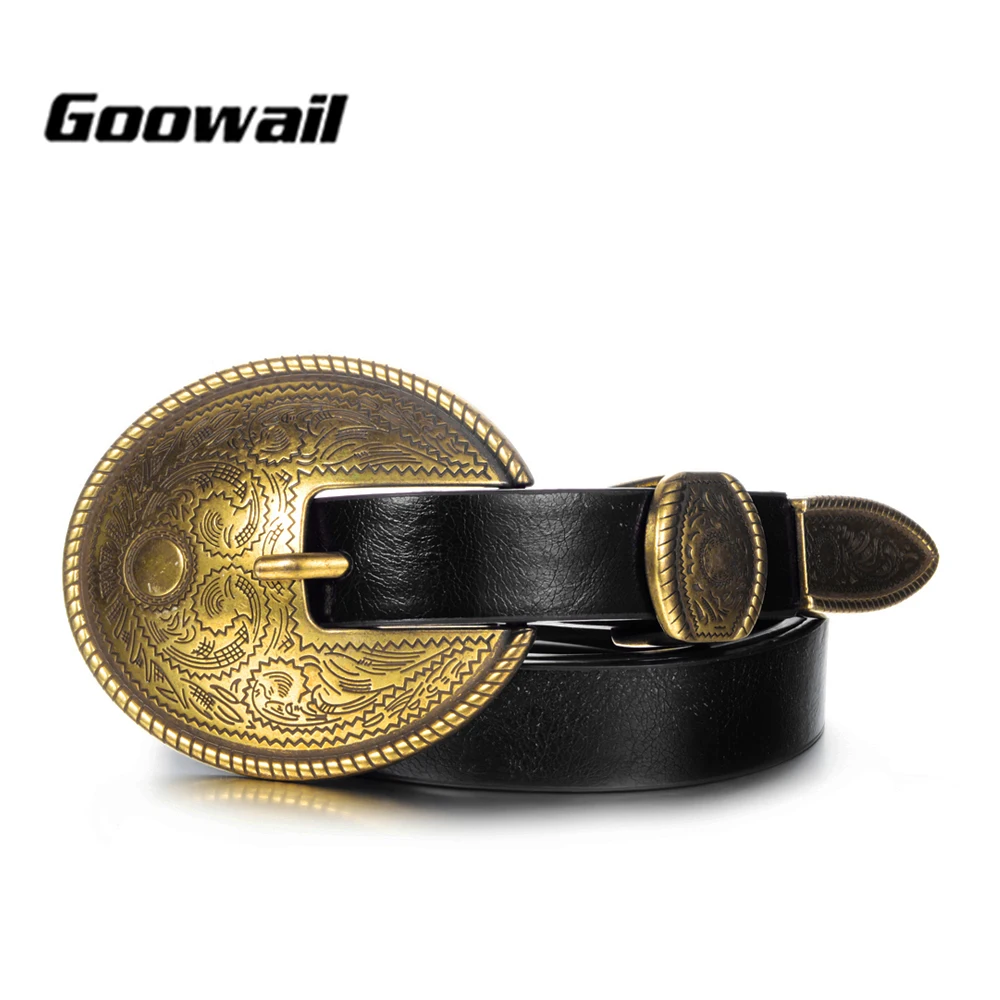 Тонкий пояс gooweil с узлом для женщин, большой винтажный ремень с пряжкой, аксессуары для женского платья