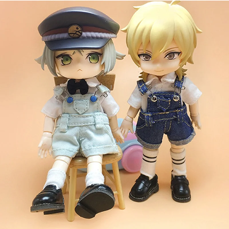 Брюки для кукол ob11 Одежда bjd джинсовые шорты с ремнями 1/12 GSC obitsu11 кукольные