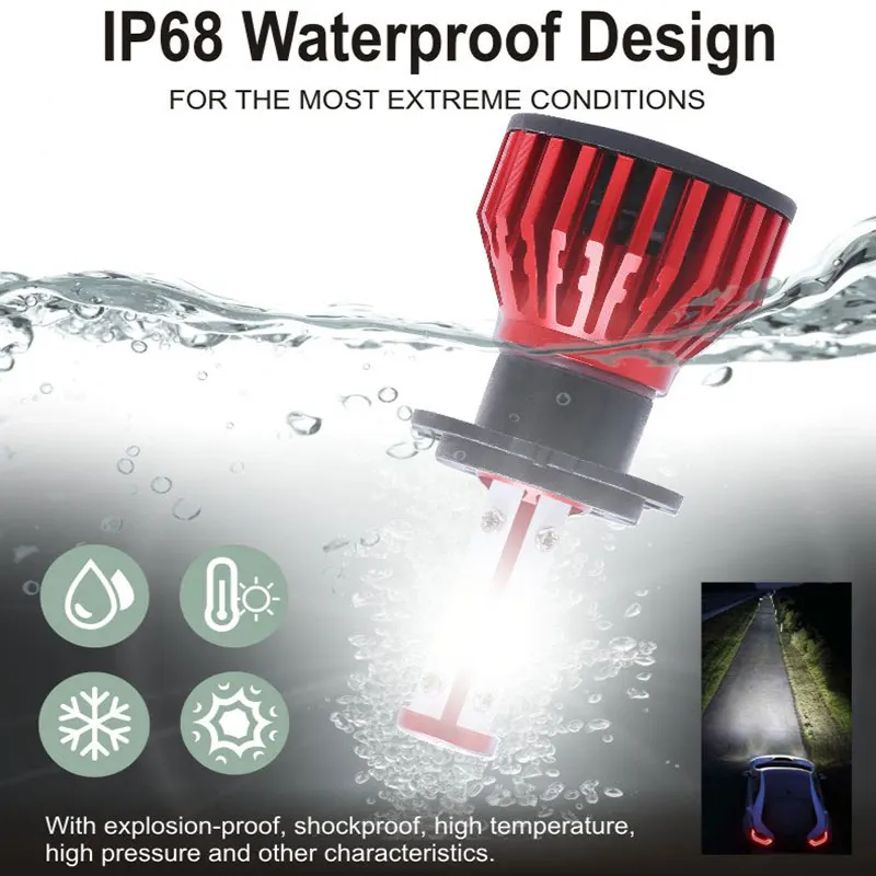 

DOB Auto Lamp Headlight Mile Car Light Wind 50W Turbo Super Bright 6000K 9006/HB4 Fog Bulbs For 881 Led H7 H9 H4 H1 Automotivo