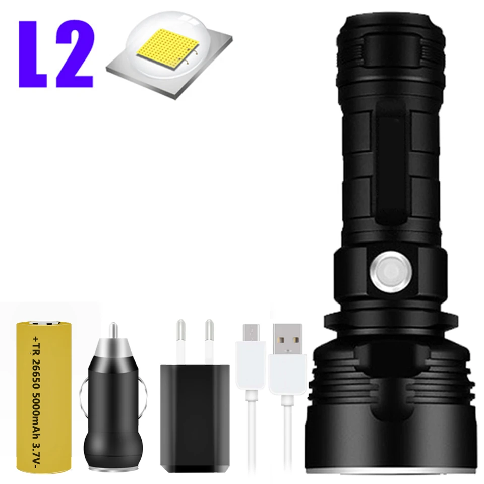 Option C YB07 XHP70 супер мощный светодиодный фонарь XM-L2 тактический фонарь USB Перезаряжаемый Linterna водонепроницаемый фонарь ультра яркий фонарь - Испускаемый цвет: Option C
