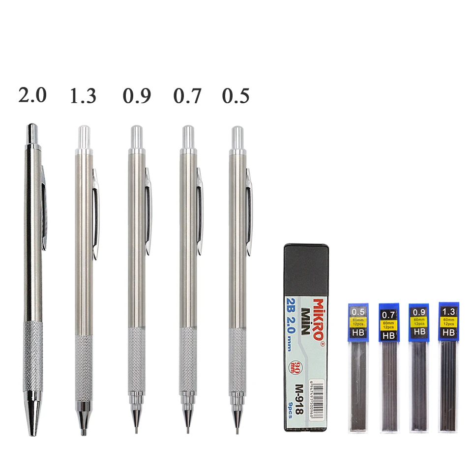 High Quality Metal Mechanical Pencil 0 5 0 7 0 9 1 3 2 0 3 0mm Drawing Automatic Pencil Send 2 Pencil Lead For School Supplies Mechanical Pencils Aliexpress High Quality Metal Mechanical Pencil 0 5 0 7 0 9 1 3 2 0 3 0mm Drawing Automatic Pencil Send 2 Pencil Lead For School Supplies Mechanical Pencils Aliexpress